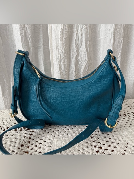 Talbots Handbags - Talbots Teal Leather Crossbody Bag